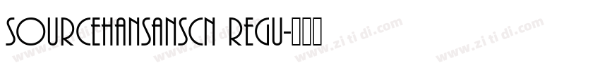 sourcehansanscn regu字体转换